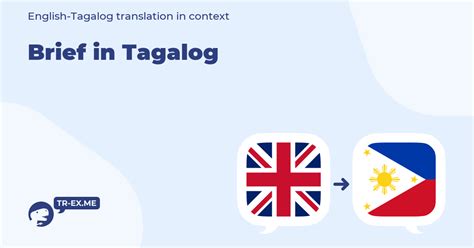 brief and concise in tagalog|Google Translate.